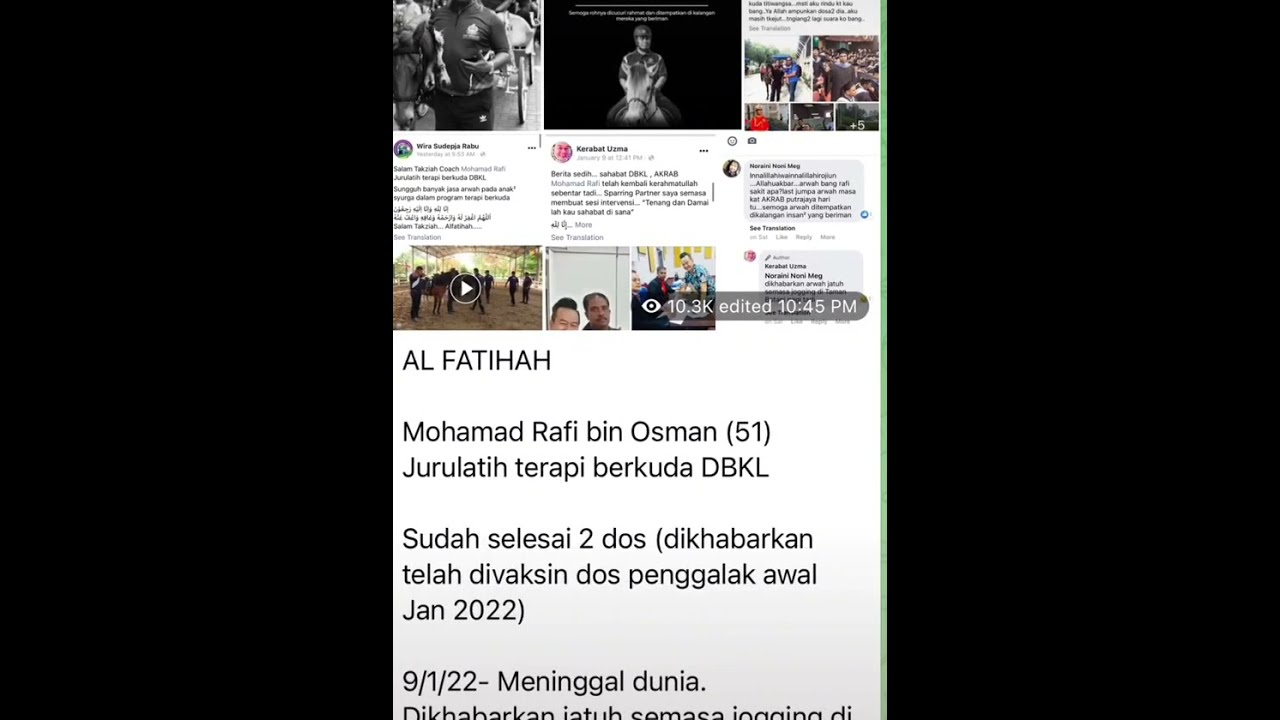 Semoga arwah ditempatkan dikalangan orang beriman