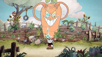 Cuphead (PC) - Walkthrough Part 1 [ Forest Follies & Botanic Panic ]. No damage.