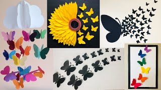 5 Easy Diy Room Decor With Paper Butterflies  How To Make Paper Butterfly Wall Art