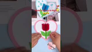 diy mother's day card#diy#fyp#paper card#ytshorts #shortsvideo#shorts#creative#papercraft#art