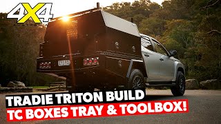 Triton Tradie ute build: TC Boxes tray and toolbox installed | 4X4 Australia