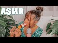 ASMR food mukbang - pop rocks candy - basil seed drink - marshmallow lolli