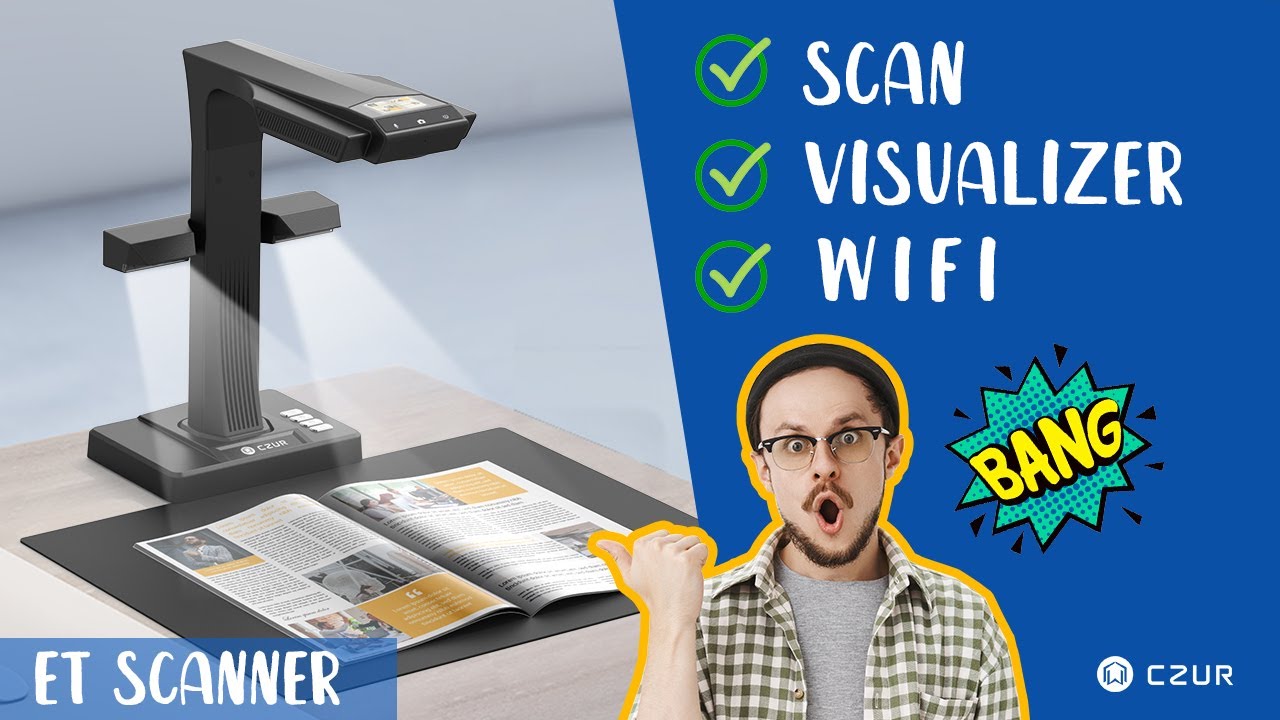 CZUR ET Series How to scan with CZUR Scanner Product Appearance
