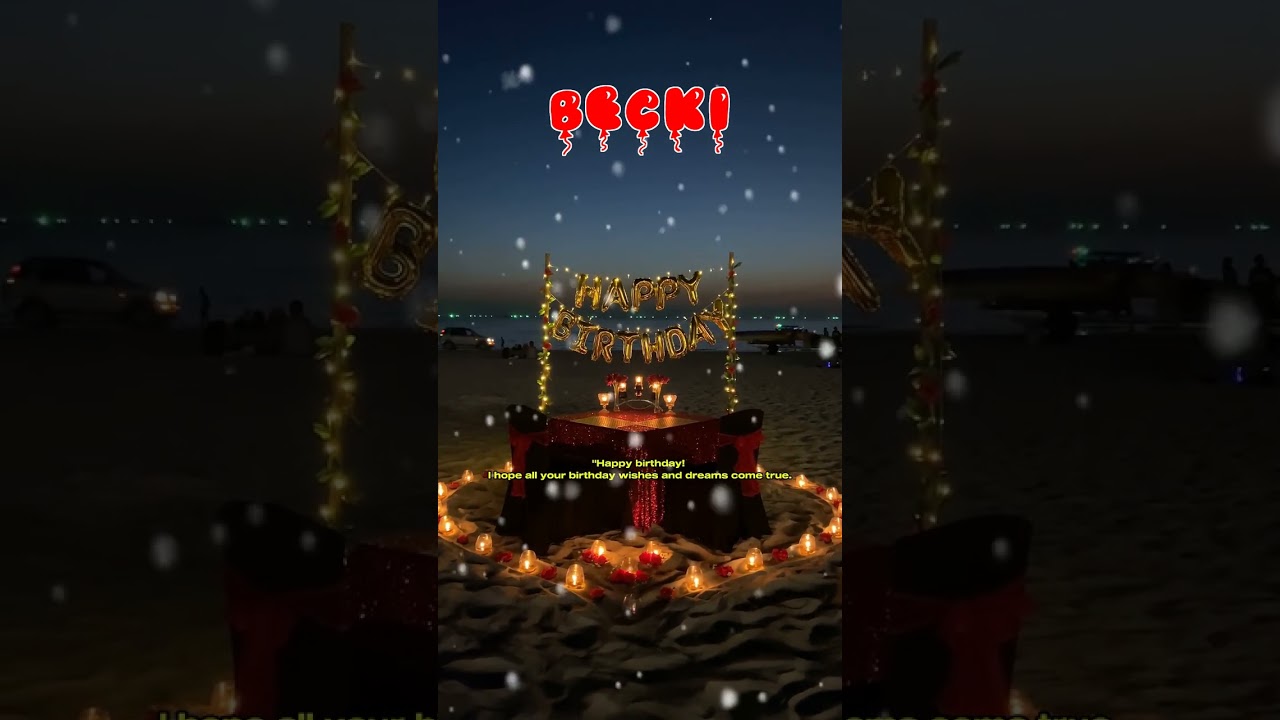 Happy Birthday BECKI   Happy Birthday Song   Birthday Wishes   Birthday Party