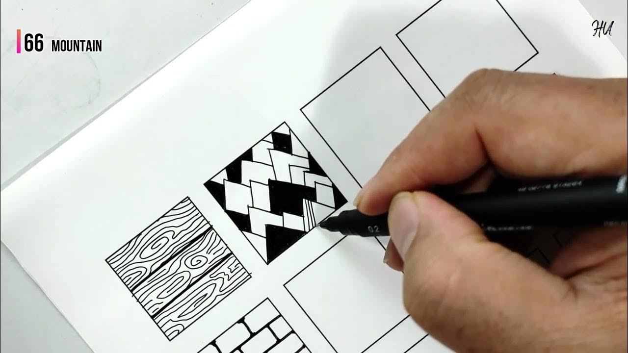 300 zentangle patterns part 4 || zentangle patterns with names ...