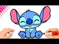 HOW TO DRAW A CUTE STITCH EASY ????????