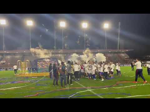 A festa do Fortaleza após o título da Copa do Nordeste, em Maceió