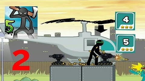 Anger of Stick 5 - Part 2 : Level 4 - 5 Walkthrough Gameplay