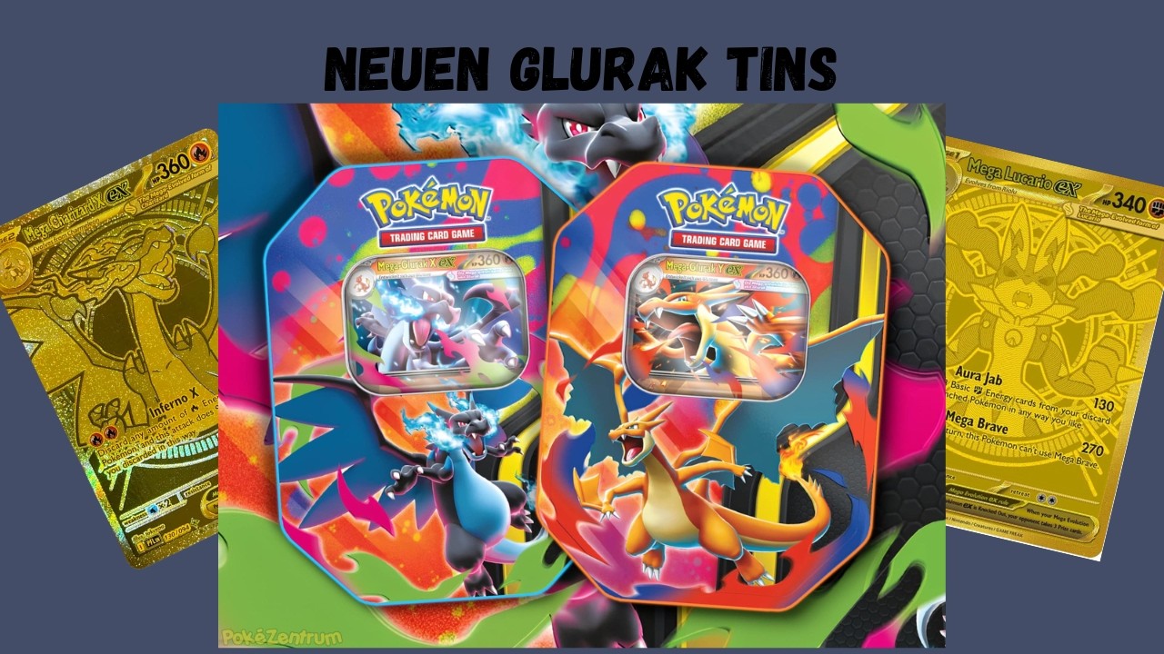 Wir öffnen die neuen Glurak Tins 2026!