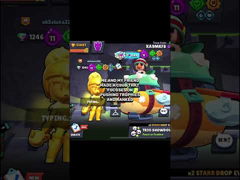 Join our new club for scrims,minigames and help to push.#brawlstars #foryou #foryoupage #newclub