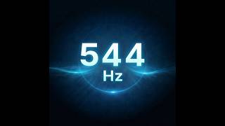 ⒽⓏ|  544Hz Frequency Pure Tone | 1 Hour NO Voice, For Meditation, Testing