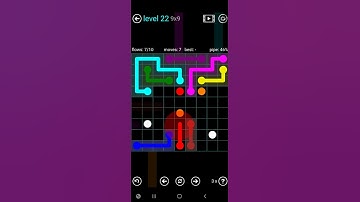 How To Solve Flow Free Blue Pack Level 22 9x9 Board Hard Walk Through Solution Walkthrough