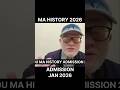 Ignou MA History Admission Details JANUARY 2026 | IGNOU Ma history admission 2026