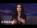 Paige Teaches Conan To Let Out A Primal Yell  - CONAN on TBS