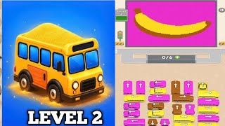 Sand bus traffic bus puzzle level 2 gameplay walkthrough solution 