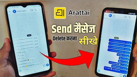 Arattai app Par Bheja Hua Message Kaise Delete Kare | bheja hua text message kaise delete kare Aratt