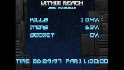 DOOM 2: BTSX Ep. 1 UV+ Pistol Start - Map 24 (Within Reach aka Tough Skin River) on PS4