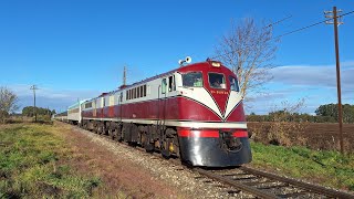 persecución del tren SantiagoTemuco (hasta Collipulli)