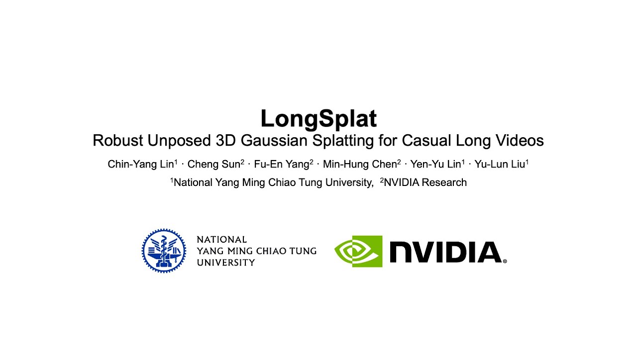 [ICCV 2025] LongSplat: Robust Unposed 3D Gaussian Splatting for Casual ...