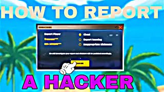 How to report a hacker in GARENA FREE FIRE