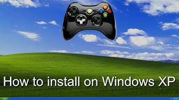 How to connect your XBOX 360 controller to Windows XP