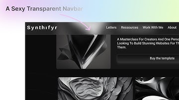 How to Make Navigation Transparent in Framer in under 2 minutes