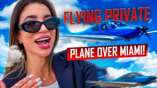 Flying Private Over Miami