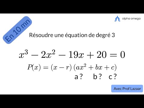 Vidéo: Qu'est-ce qu'un polynôme du 3ème degré ?