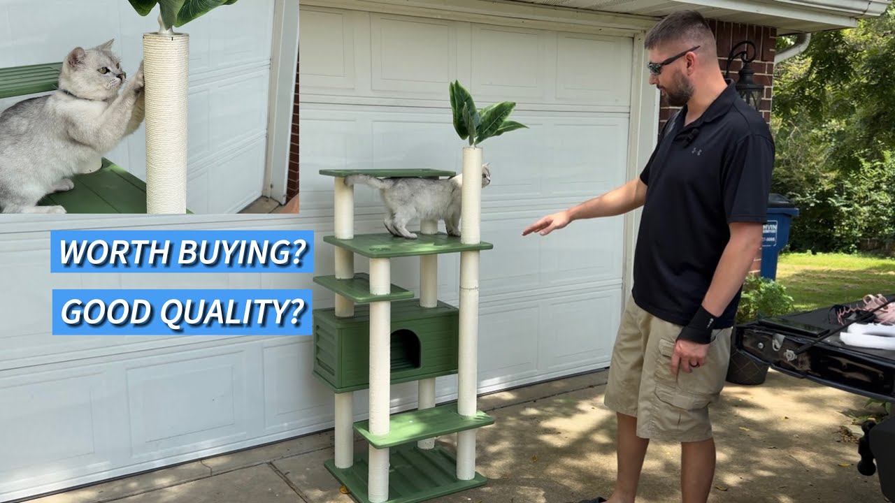 74 Inches Tall Outdoor Weatherproof Cat Tower