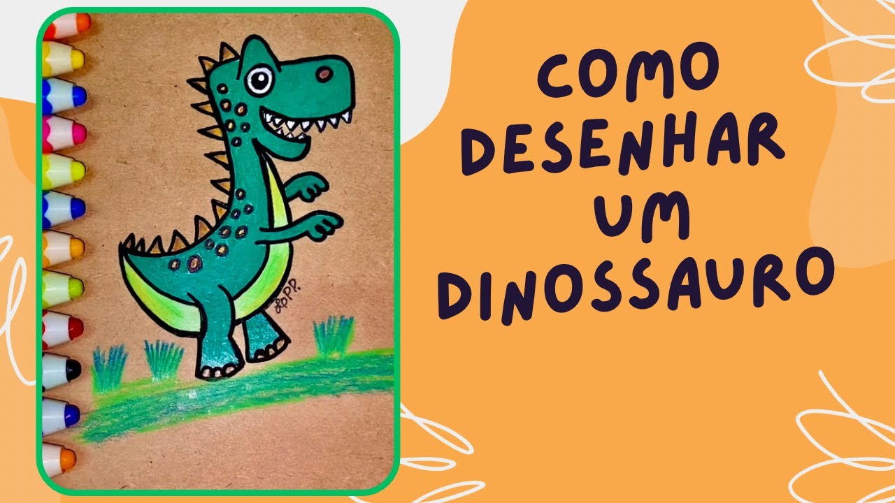 Como desenhar um dinossauro #desenho #dinossauro #dinossauros