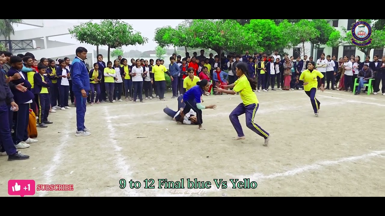 Girls Kabaddi blue Vs Yellow 