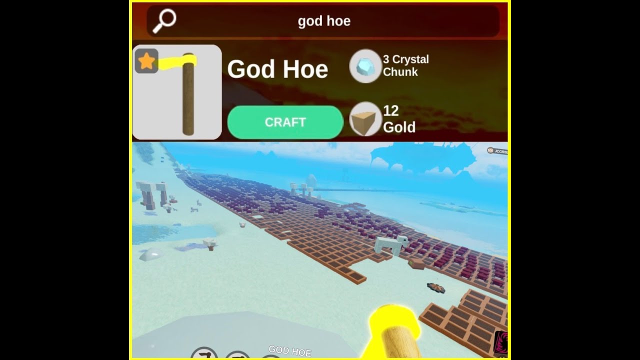 Booga Booga Reborn New Hoe Tool For Farming Update!