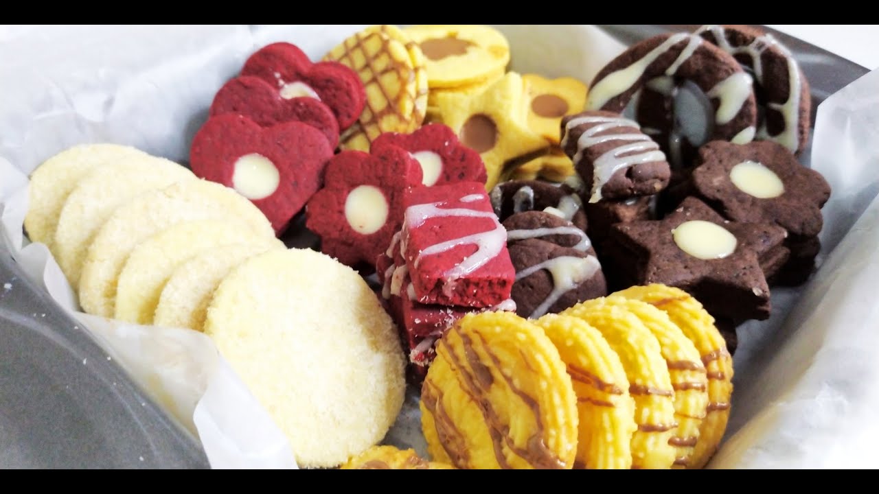 Make Different Shapes of Butter Cookies with Only one Dough Recipe