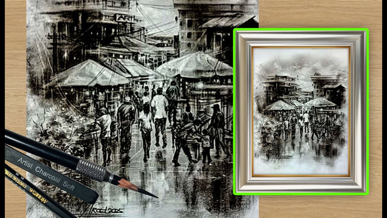 Jaw Dropping scenery Drawing / real time in 1hr 