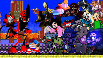 FNF Fatality, but every turn a new character sings!