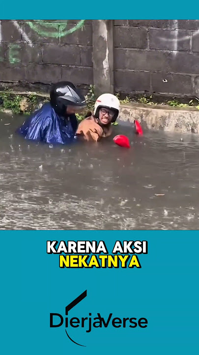 MENEROBOS BANJIR BEGINI ENDINGNYA! #memengakakkocak #lucu #ngakak #shortvideo #viralvideo #trending