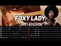 Jimi Hendrix - Foxy Lady (Guitar lesson with TAB)