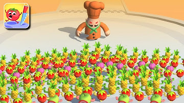 Fruit Rush 🍇🍎🍍 Pro Max Level - All Levels Gameplay (iOS & Android) Walkthrough Part 158