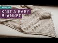 How to knit a corner to corner c2c baby blanket  glen echo free blanket knitting pattern