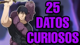 25 DATOS CURIOSOS SOBRE TOJI FUSHIGURO