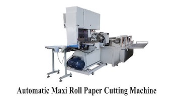 Full automatic maxi roll bobbin tissue paper band saw cutting machine