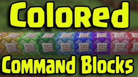 Minecraft Update 1.9 - NEW COLORED COMMAND BLOCKS!