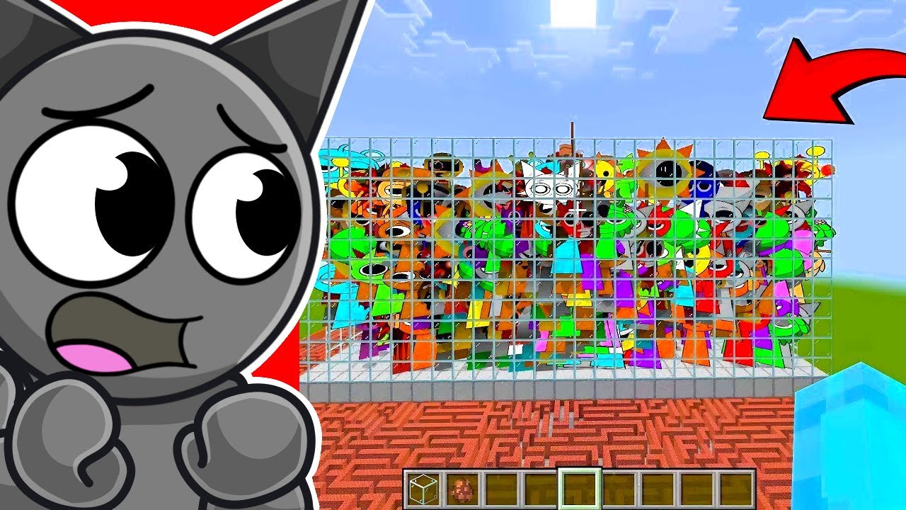 Reacting to HORROR Sprunki in Minecraft!