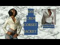 DIY CROP CORSERT JACKET| House Of cb inspired | Fashion Designer