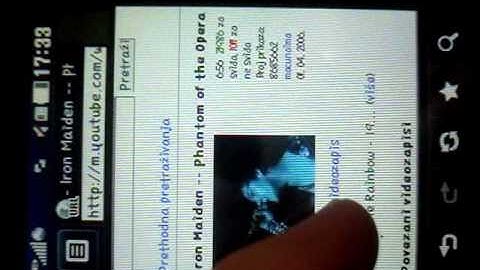 Youtube videos on LG POP default browser
