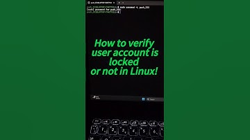 Quick Tips: Verify User Account Lock Status in Linux!#linux #linuxsystem #shorts