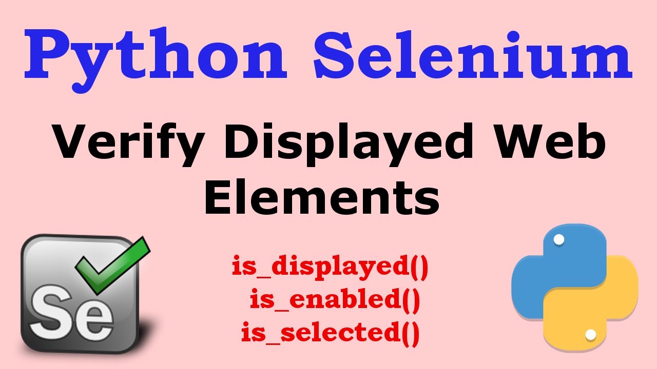 Selenium Python. Python selenium element