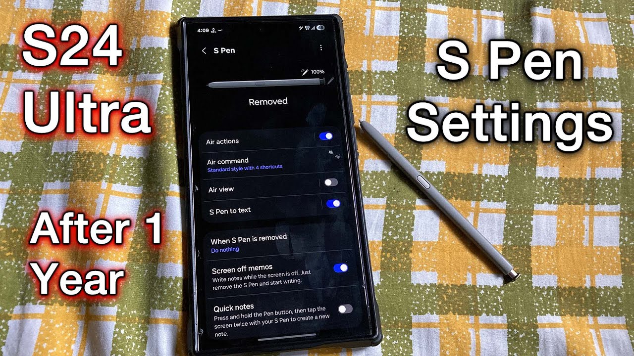 Samsung Galaxy S Pen Settings Reset- S24 Ultra, S23 Ultra | S24 Ultra Tips & Tricks 2025