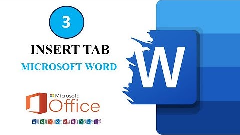 Microsoft Word - Insert Tab Guide