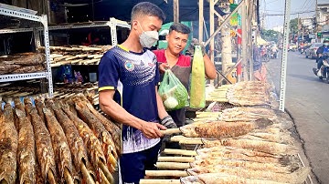 CẬN CẢNH QUY TRÌNH LÀM HÀNG NGÀN CÁ LÓC NƯỚNG MÍA CHUẨN BỊ NGÀY VÍA THẦN TÀI TẾT 2023 Ở SÀI GÒN